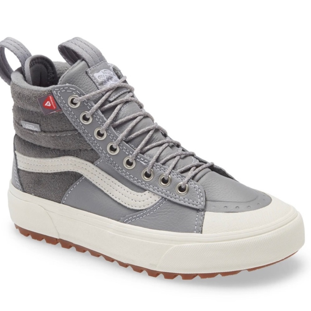 Vans Sk8-Hi MTE 2.0 DX Suede/Leather Hiking Sneaker Boot Frost Gray 9.5 Women